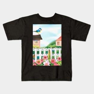 Floral Haven Kids T-Shirt